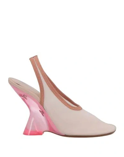 Dries Van Noten Woman Pumps Light Pink Size 8 Textile Fibers