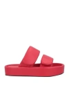 Dries Van Noten Woman Sandals Red Size 8 Leather
