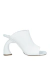 Dries Van Noten Woman Sandals White Size 8 Soft Leather