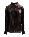 Dries Van Noten Printed Argyle-pattern Shirt In Multi