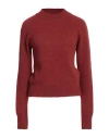 Dries Van Noten Woman Sweater Brick Size M Alpaca Wool, Merino Wool, Polyamide