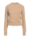 Dries Van Noten Woman Sweater Camel Size M Alpaca Wool, Merino Wool, Polyamide