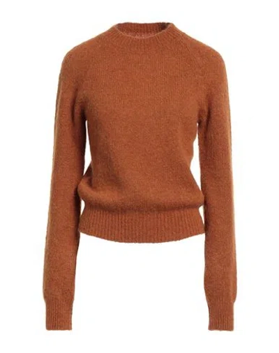 Dries Van Noten Long-sleeved Sweater In Brown