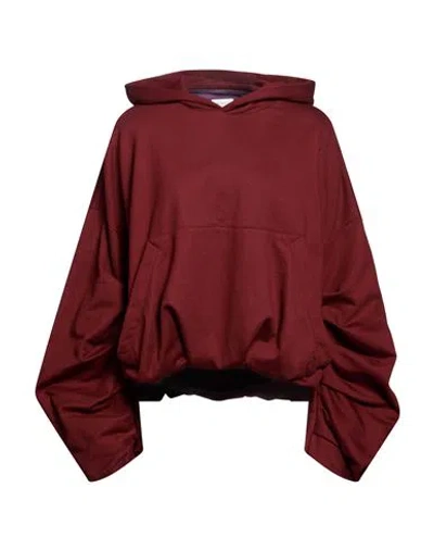 Dries Van Noten Woman Sweatshirt Burgundy Size M Cotton