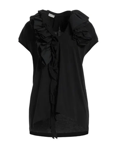 Dries Van Noten Woman T-shirt Black Size Xs Cotton, Polyester