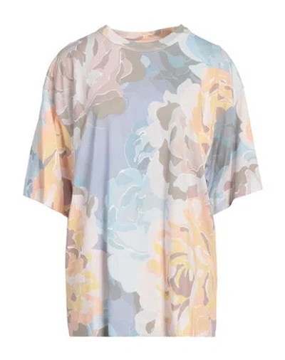 Dries Van Noten Woman T-shirt Sky Blue Size S Cotton