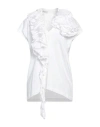 Dries Van Noten Woman T-shirt White Size S Cotton, Polyester