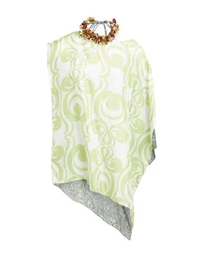 Dries Van Noten Printed Silk-blend Twill Top In Green