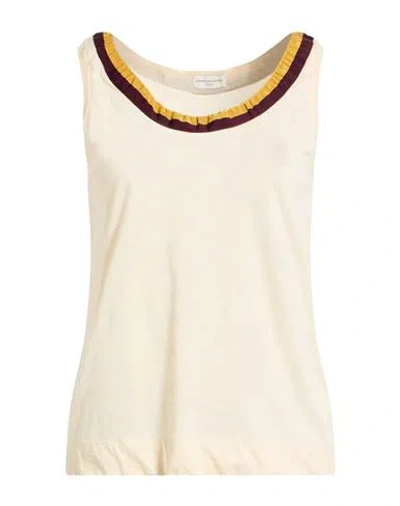Dries Van Noten Woman T-shirt Beige Size S Cotton In White