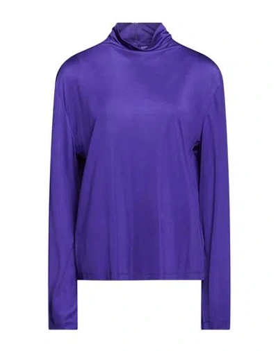 Dries Van Noten Woman T-shirt Purple Size L Viscose