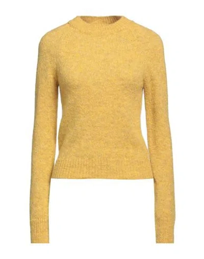 Dries Van Noten Woman Sweater Mustard Size M Alpaca Wool, Merino Wool, Polyamide In Yellow