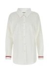 DRIES VAN NOTEN DRIES VAN NOTEN WOMAN WHITE POPLIN SHIRT