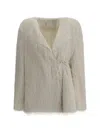 Dries Van Noten Women 00070-rivla Short 2031 W.w.coat In Neutral