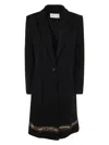 Dries Van Noten Lapel Coat In Black