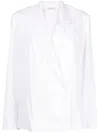 Dries Van Noten Women's Cotton Poplin Shirt In White