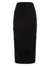 Dries Van Noten Midi Skirt In Black