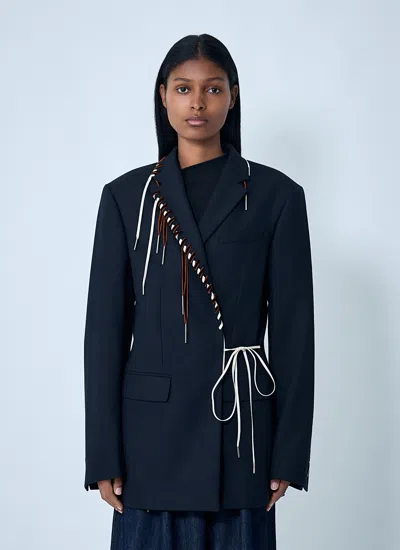 Dries Van Noten Women Baftan Embellished Blazer In Blue