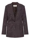 Dries Van Noten Women Baftan Single-breasted Jacket In Animal Print