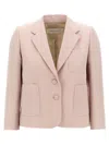 Dries Van Noten Tailored Blazer Notch Lapel In Pink