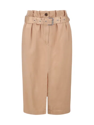 Dries Van Noten Women Belted Midi Skirt