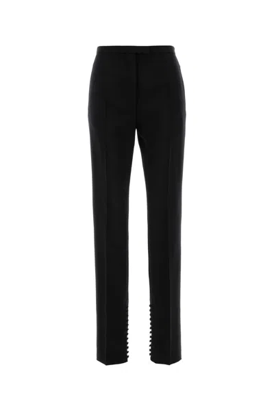 DRIES VAN NOTEN DRIES VAN NOTEN WOMEN BLACK WOOL BLEND PANDORIS PANT