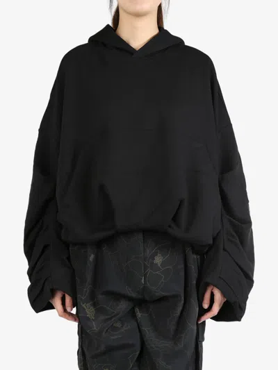 Dries Van Noten Women Bubble Hoodie In 900 Black