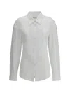 Dries Van Noten Women Built-in Belt Shirt In White
