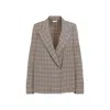 Dries Van Noten Cotton Caplana Jacket In Nude & Neutrals