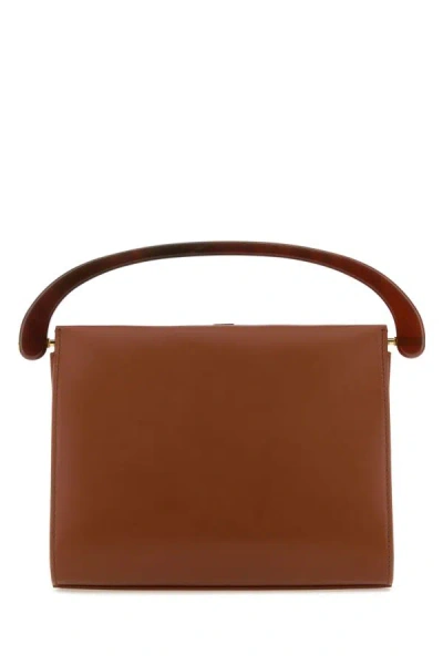 DRIES VAN NOTEN DRIES VAN NOTEN WOMEN CARAMEL LEATHER HANDBAG