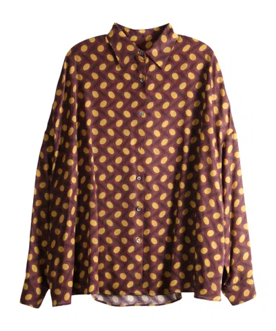 Dries Van Noten Women Casia Shirt In Animal Print
