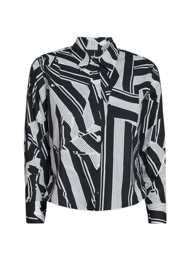 Dries Van Noten Women's Clavini Abstract Cotton Shirt In Black