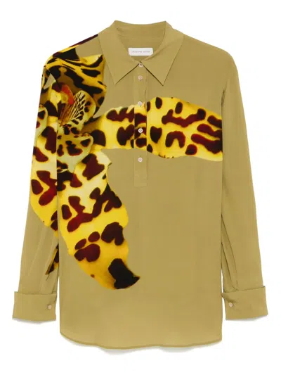 Dries Van Noten Women Corsala Printed Shirt In Yellow