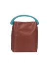 Dries Van Noten Women's Crisp Leather Crossbody Bag In Rust