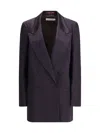 Dries Van Noten Women Double-breasted Blink Blazer In Purple