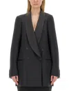 Dries Van Noten Blinker Tux Double-breasted Blazer In Black