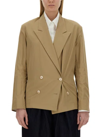 Dries Van Noten Women Double-breasted Shirt In Cream