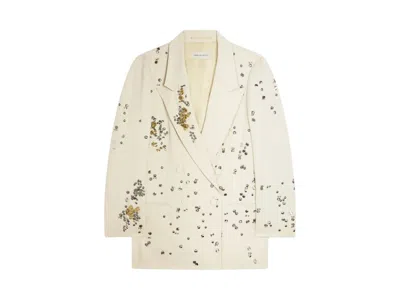 Pre-owned Dries Van Noten Women's  Blink Jacket In Cream