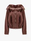 Shop Dries Van Noten Women Voly Cupro And Cotton Jacket In Brown
