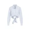 Dries Van Noten Light Blue Cotton Calbero Shirt In Blue