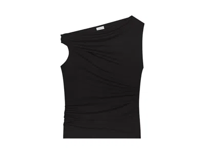 Pre-owned Dries Van Noten Women's  Off Shoulder Top In Black