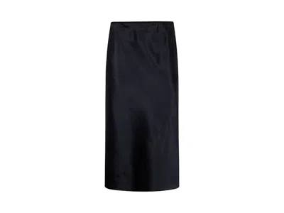 Pre-owned Dries Van Noten Women's  Satin Skirt In Black