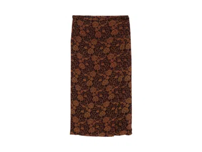 Pre-owned Dries Van Noten Women's  Spa Skirt In Dbrn