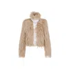 Dries Van Noten Vangel Furry Jacket In Multicolor
