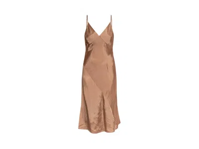 Pre-owned Dries Van Noten Women's  Viscose Slip Dress In Smo
