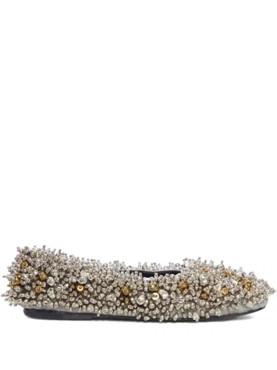 DRIES VAN NOTEN DRIES VAN NOTEN WOMEN EMBELLISHED BALLET FLATS