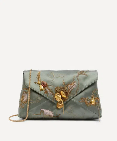 Dries Van Noten Women's Embellished Embroidered Clutch Bag