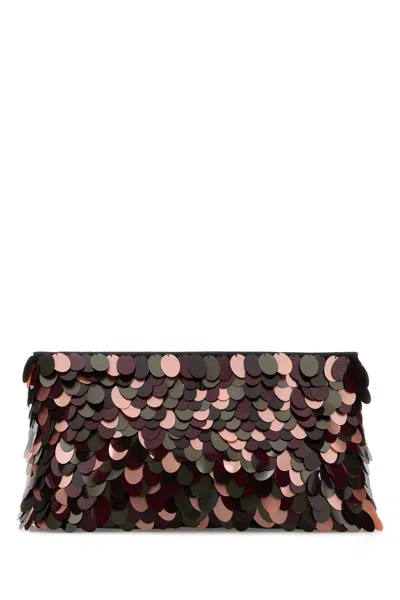 Dries Van Noten Women Embellished Fabric Clutch In Multi