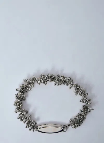 Dries Van Noten Women Embroidered Necklace In Silver