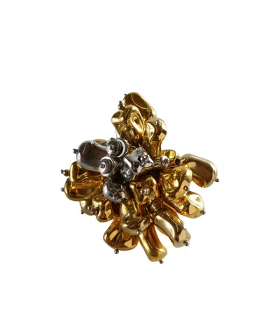 Dries Van Noten Women Embroidered Ring In Gold