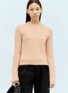 Dries Van Noten Texas Wool Blend Sweater In Peach